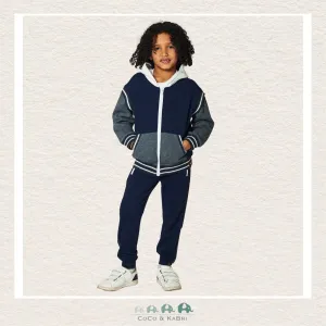 Deux Par Deux: Boys Full Zip Hooded Fleece Top
