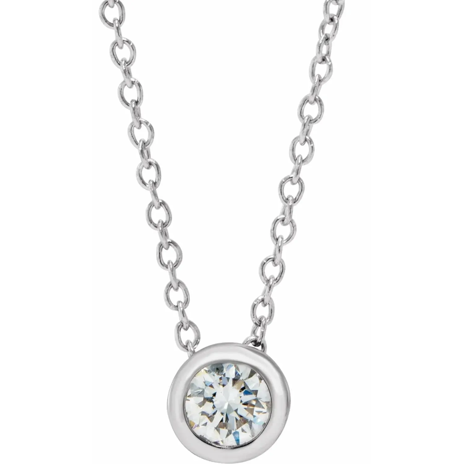 Diamond Bezel Necklace - Special Order