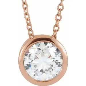 Diamond Bezel Necklace - Special Order