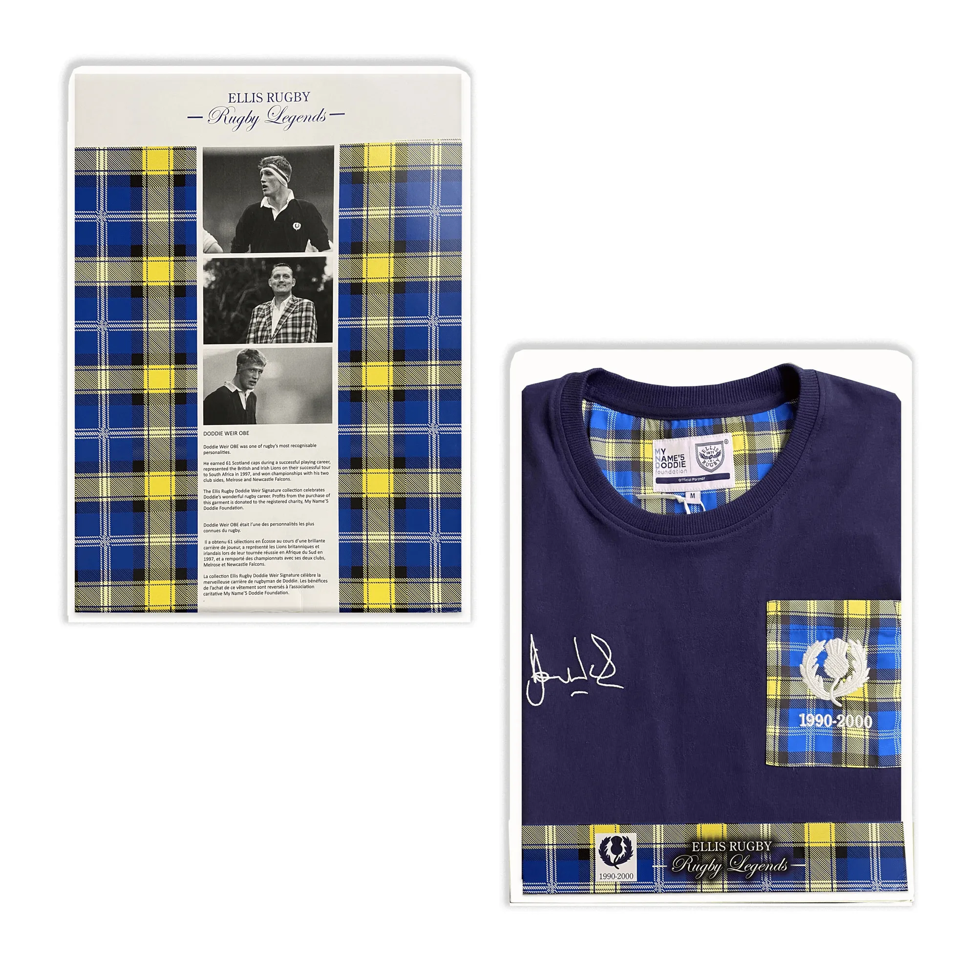 Doddie Weir T-Shirt by Ellis Rugby