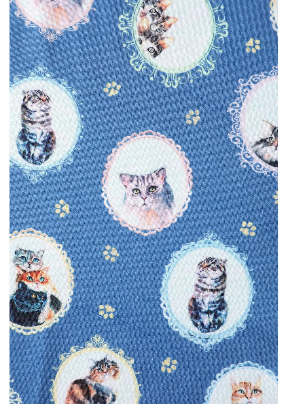 Dolly & Dotty Amanda Cat In the Mirror 50's Swing Dress Blue