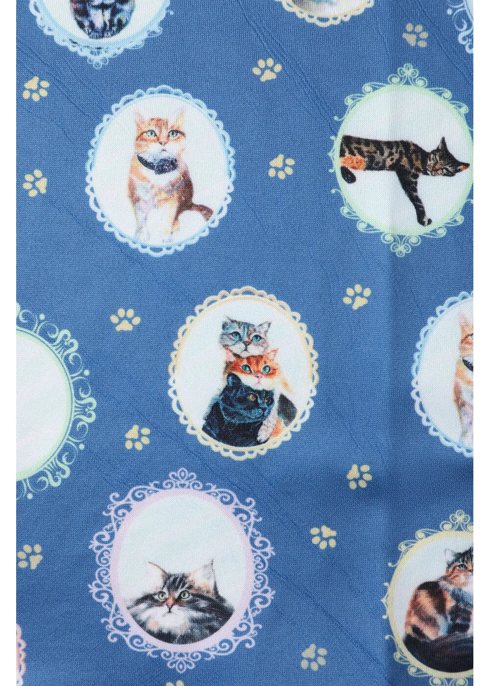 Dolly & Dotty Amanda Cat In the Mirror 50's Swing Dress Blue