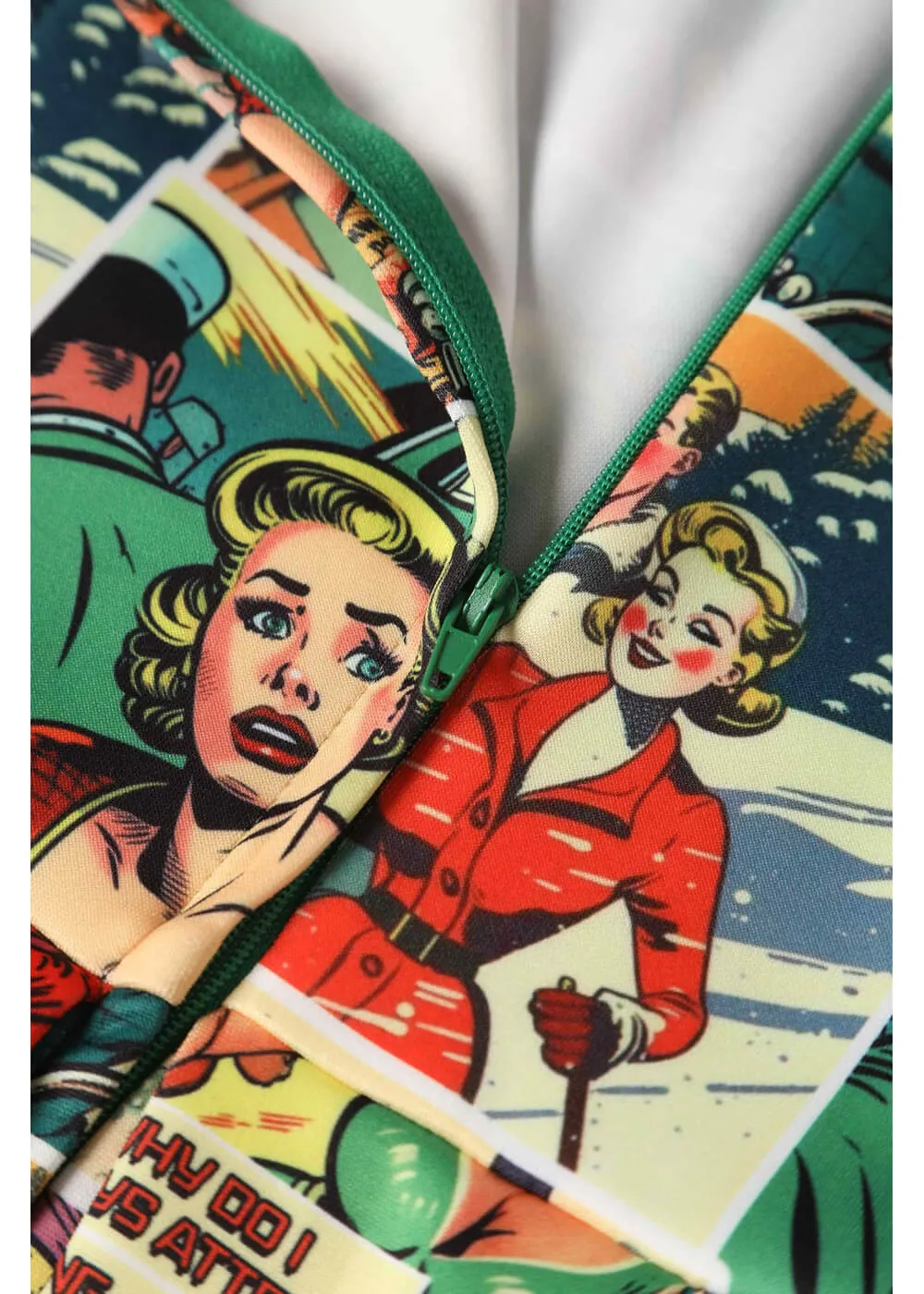 Dolly & Dotty Amanda Vintage Comic 50's Swing Dress Multi