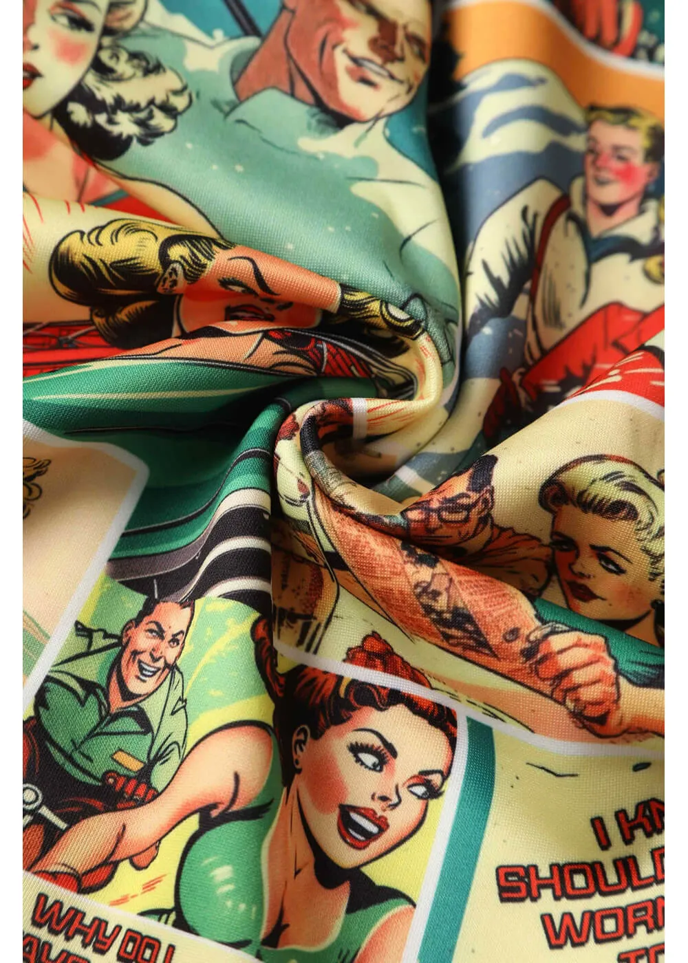 Dolly & Dotty Amanda Vintage Comic 50's Swing Dress Multi