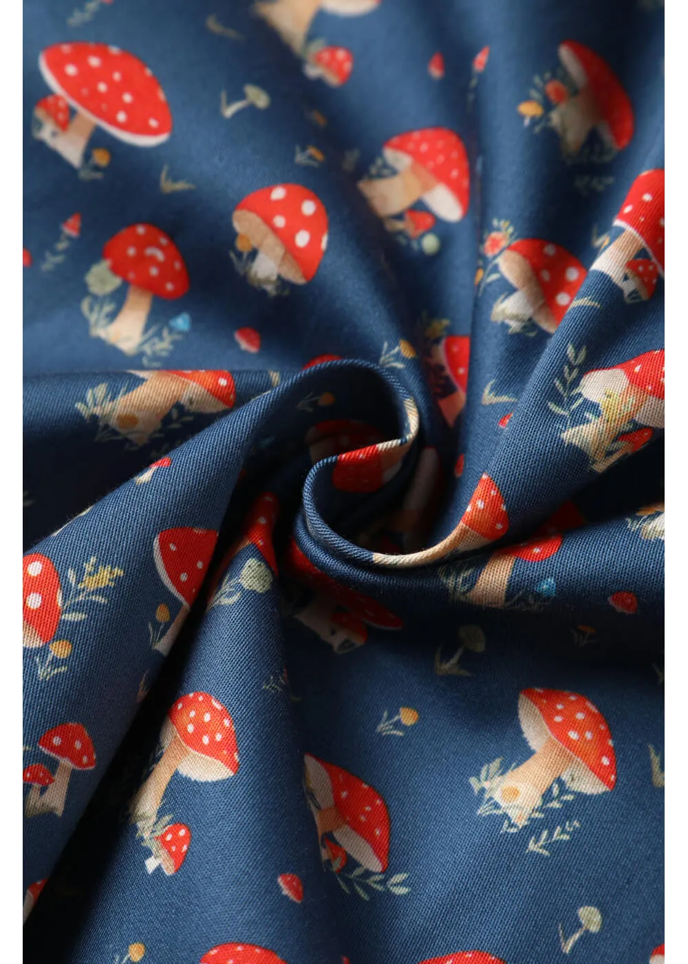 Dolly & Dotty Penelope Mushroom 50's Swing Dress Blue
