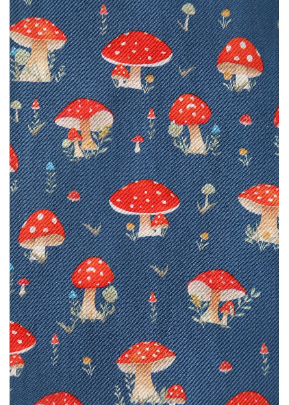 Dolly & Dotty Penelope Mushroom 50's Swing Dress Blue
