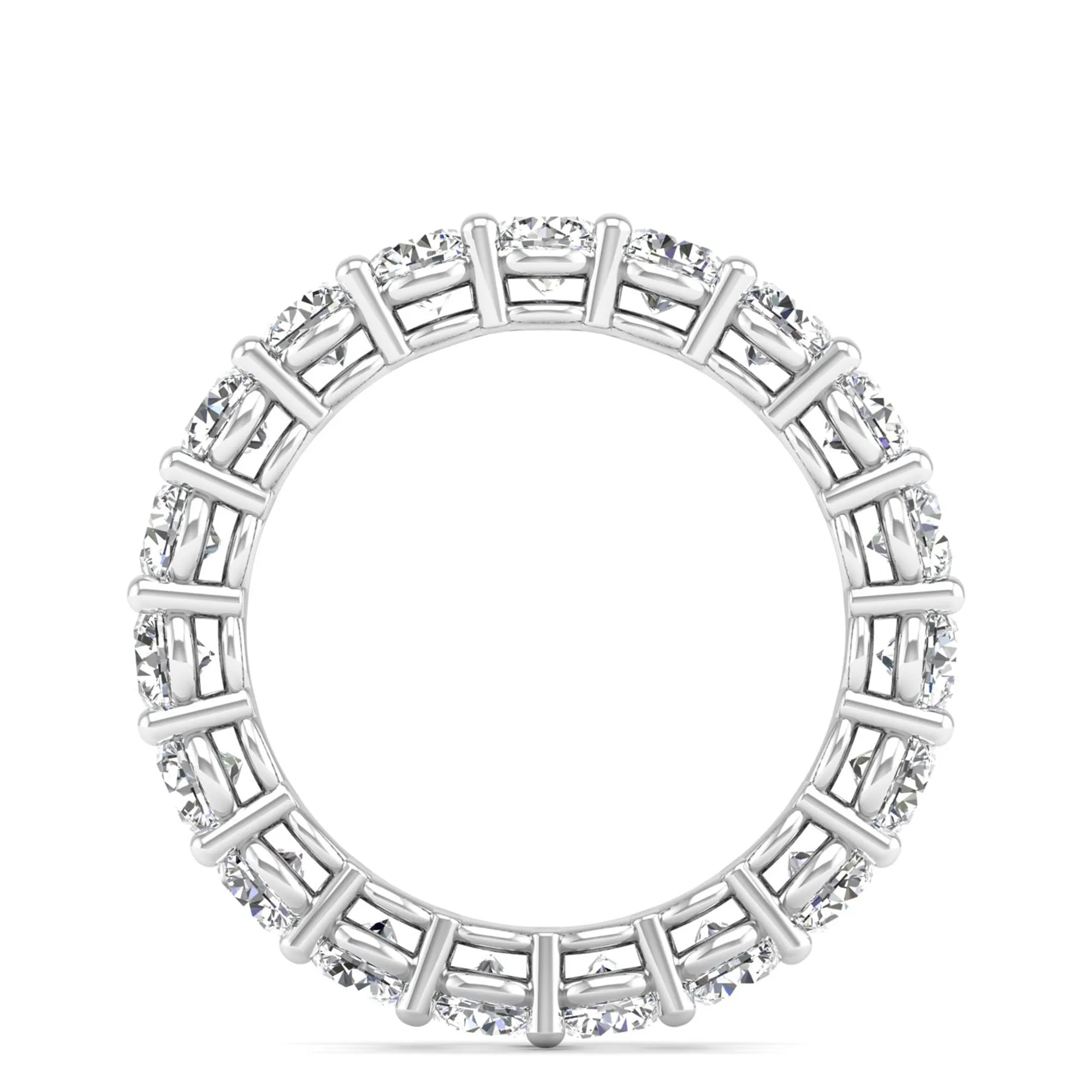 Dome Basket Diamond Eternity Ring