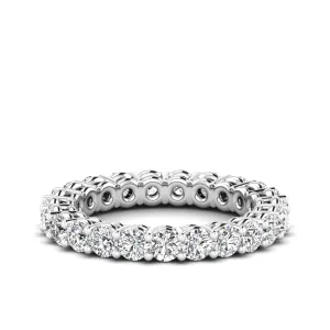 Dome Basket Diamond Eternity Ring