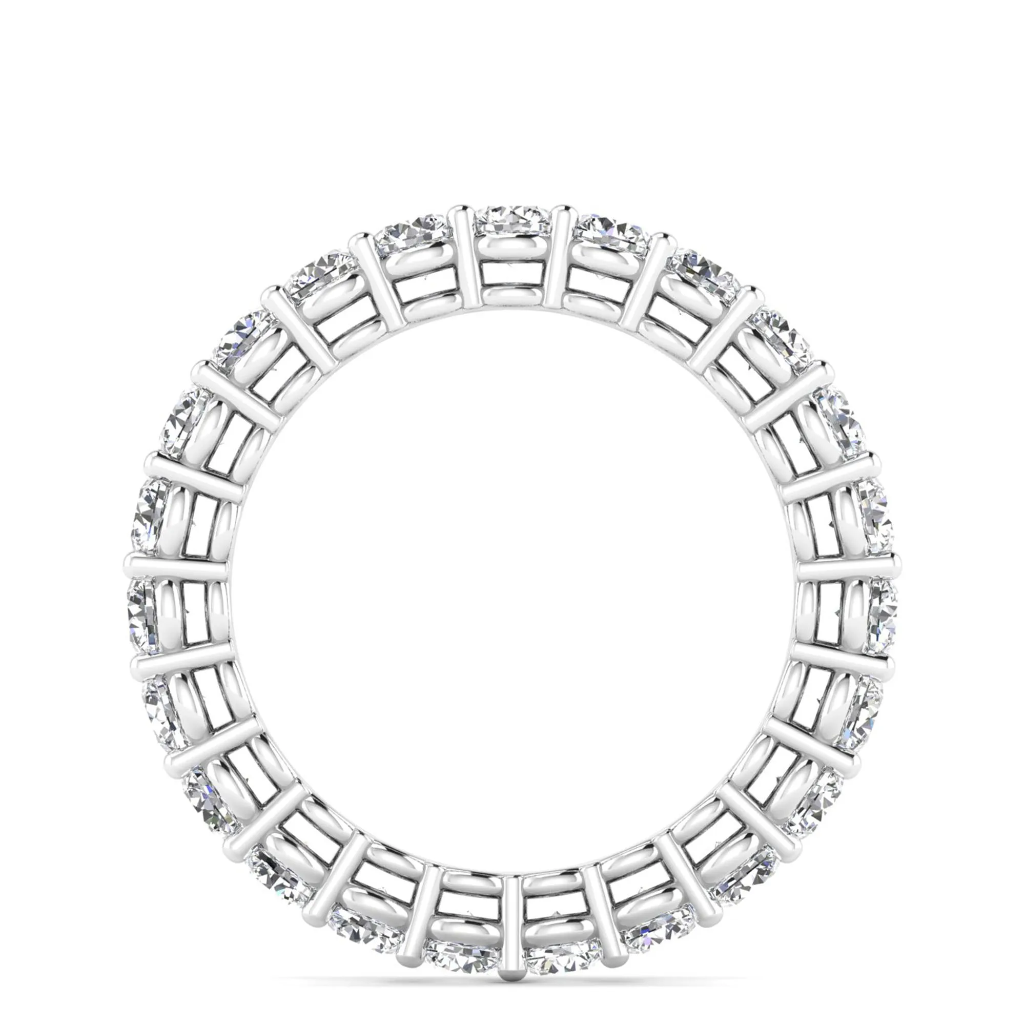 Dome Basket Diamond Eternity Ring