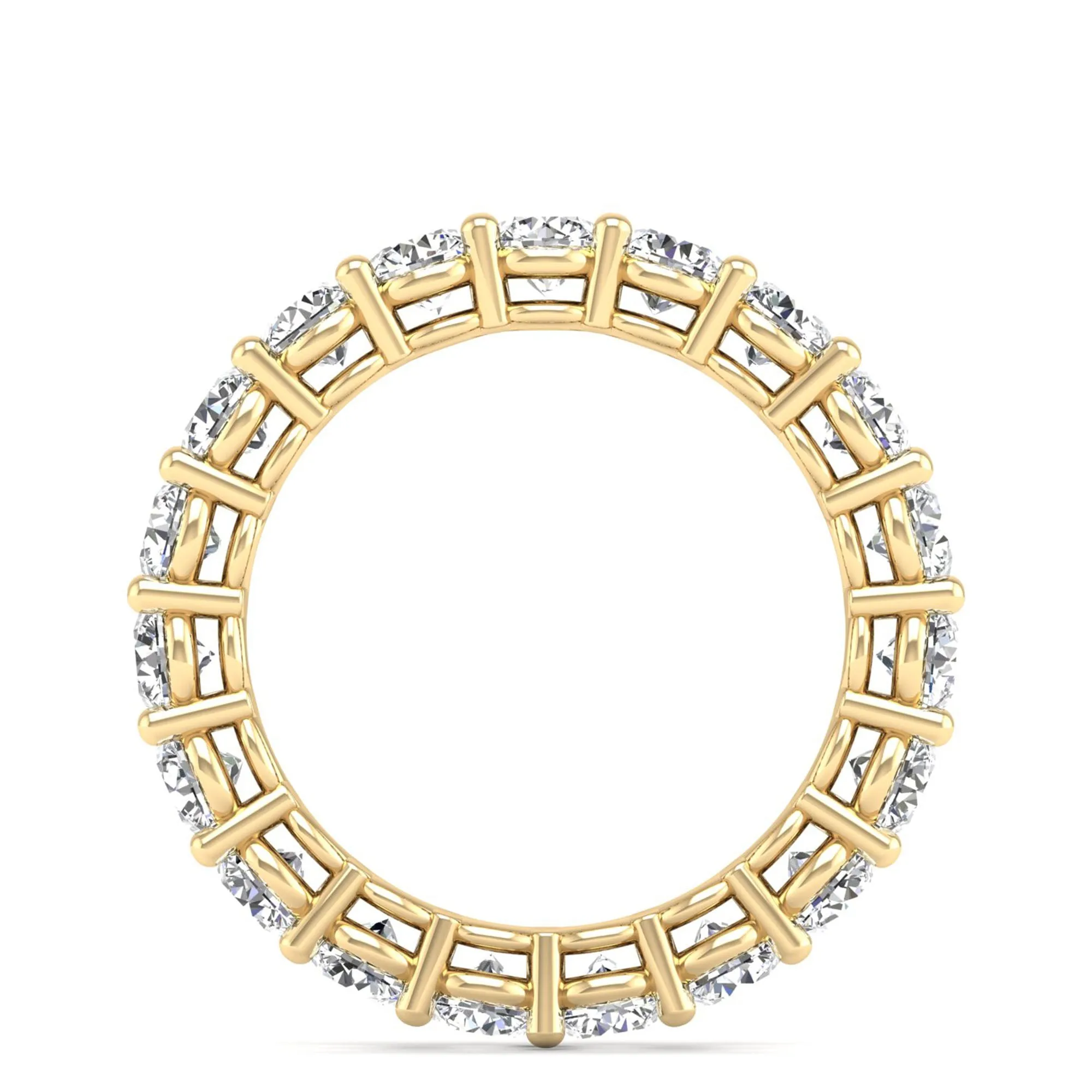 Dome Basket Diamond Eternity Ring