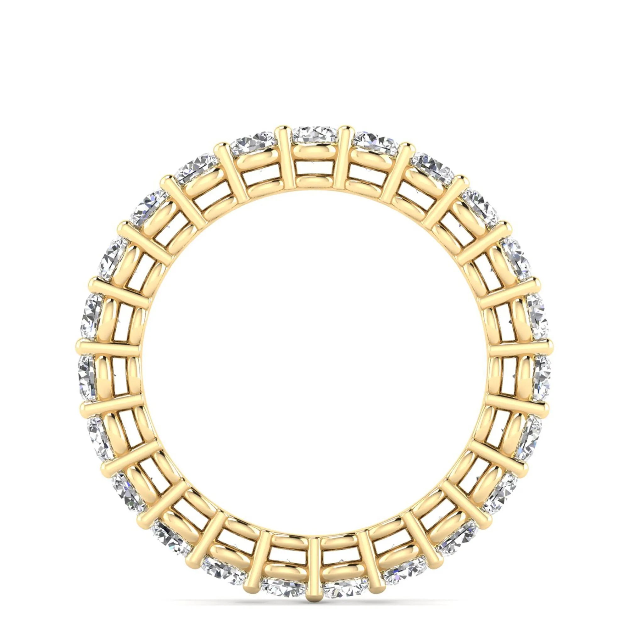 Dome Basket Diamond Eternity Ring