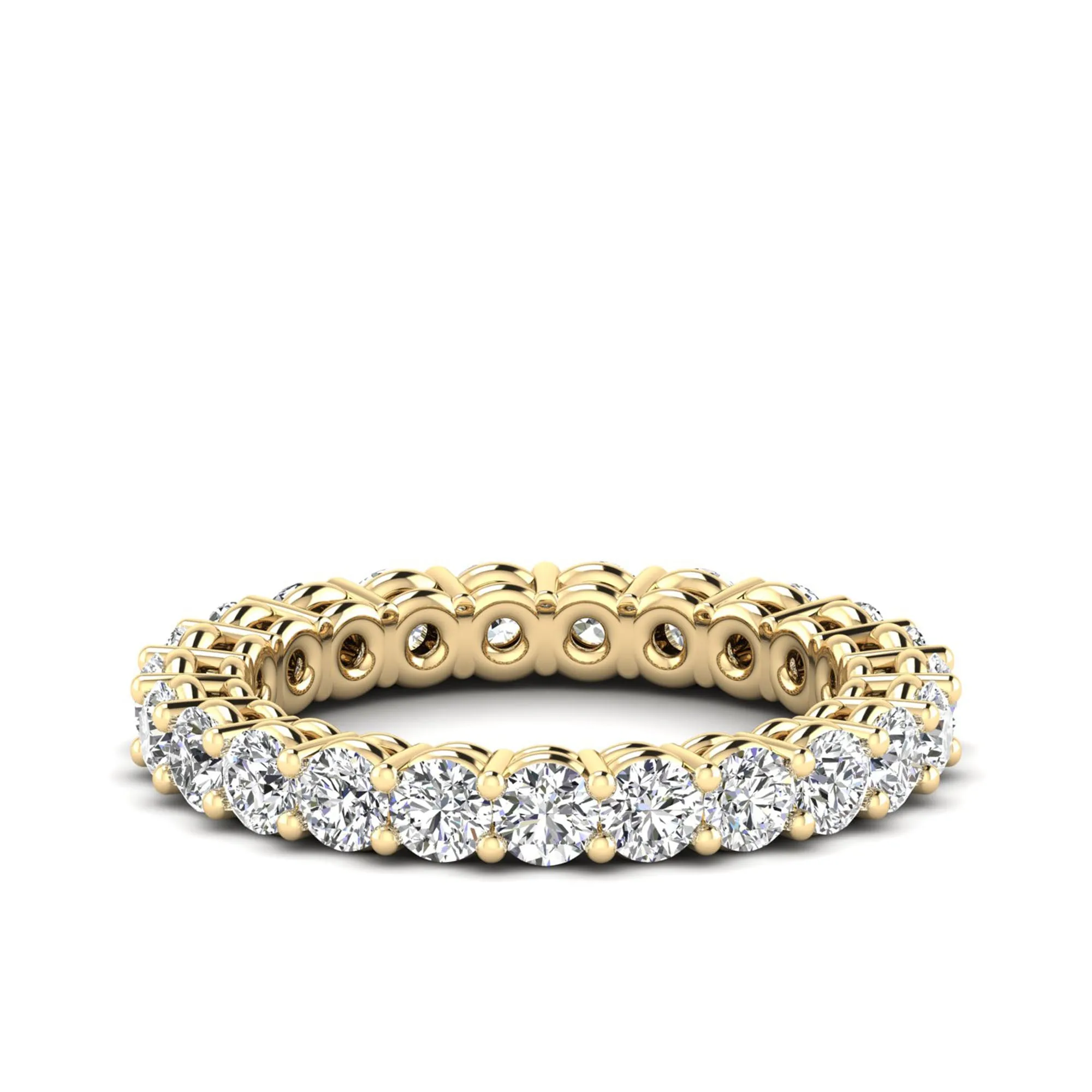 Dome Basket Diamond Eternity Ring