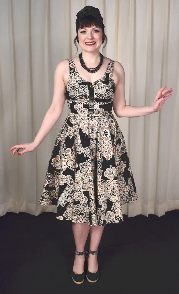 Dominique Hibiscus Swing Dress