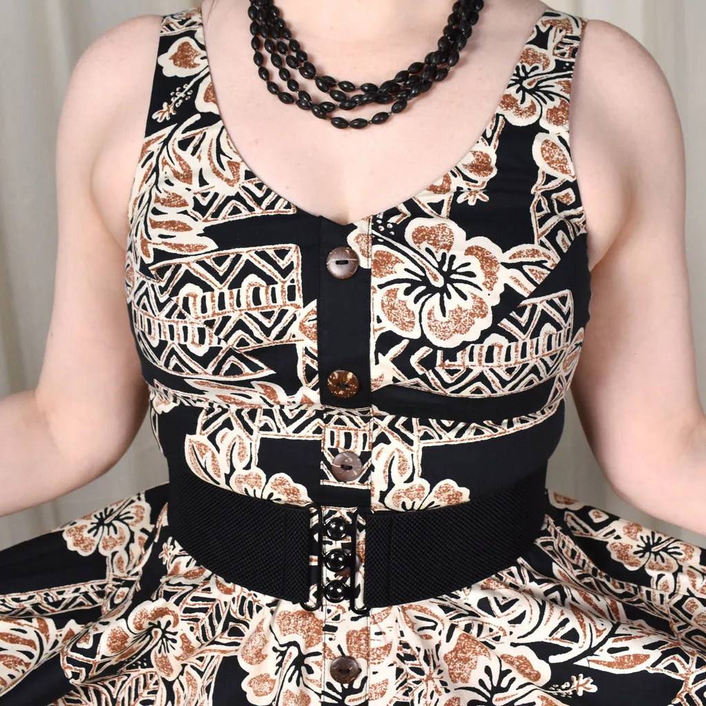 Dominique Hibiscus Swing Dress