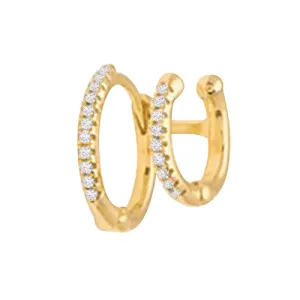 Double Hinge Cartilage Huggie Earring