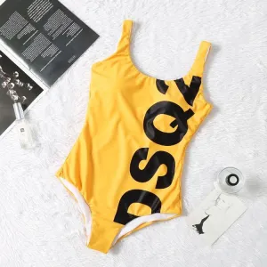 Dsquared Body Suited Yellow Bikini
