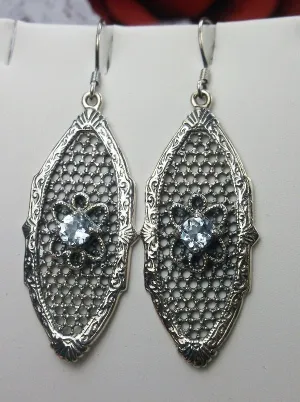 E20, Flower Star Earrings, Round Gems, Vintage Jewelry Design#E20