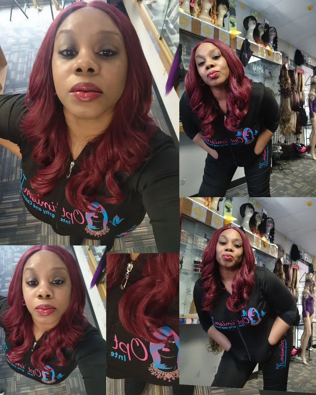 Ebony HD Lace 26inch Synthetic Lace Front Wigs at Optimismic Wigs and Gifts