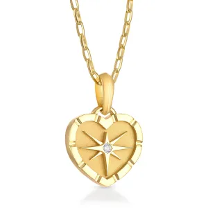 Eight Point Heart Pendant
