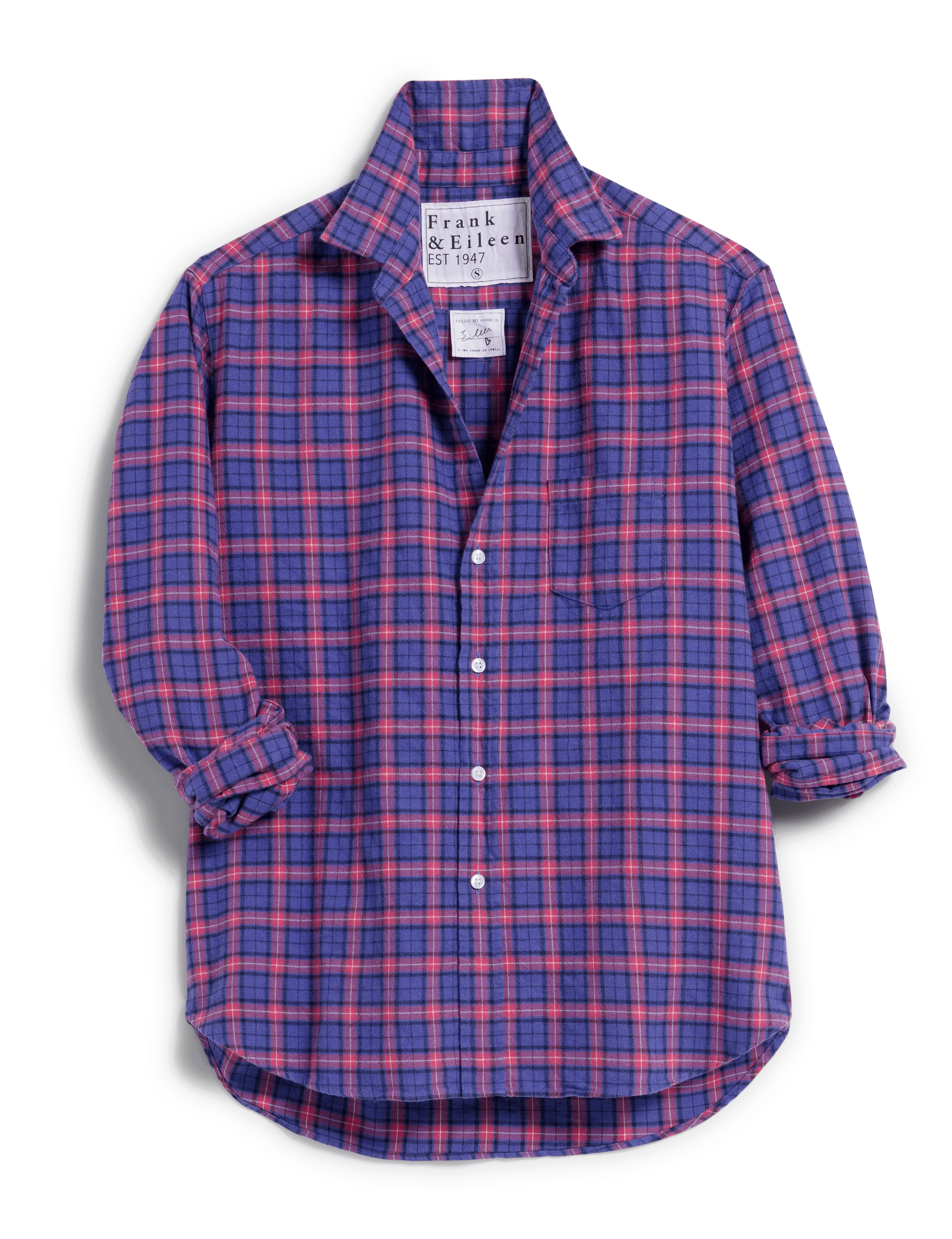 EILEEN Purple and Pink Plaid, Italian Flannel