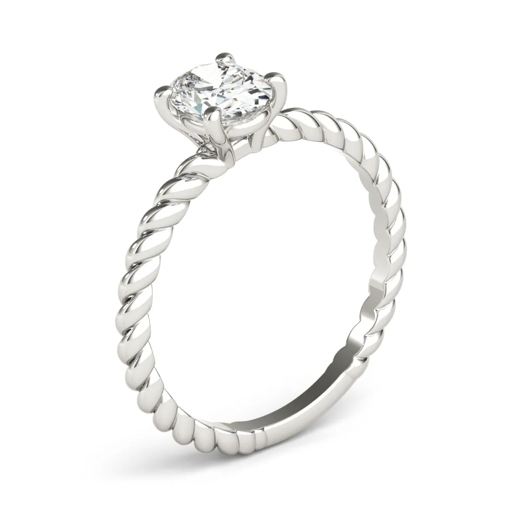 Eleanor Oval Diamond Solitaire Engagement Ring