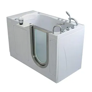 Ella's Bubbles H93118 Royal Air and Hydro Massage Acrylic Walk-In Bathtub with Heated Seat, 32"x 52", White