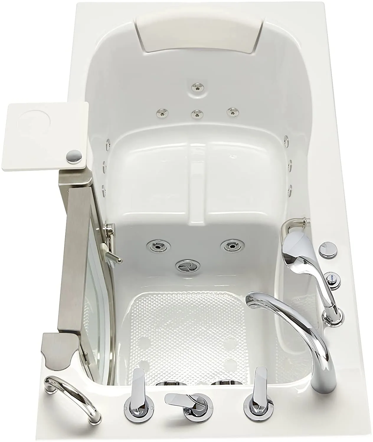 Ella's Bubbles HH3118-HB Royal Hydro Massage Acrylic Walk-In Bathtub with Heated Seat, 32"x 52", White
