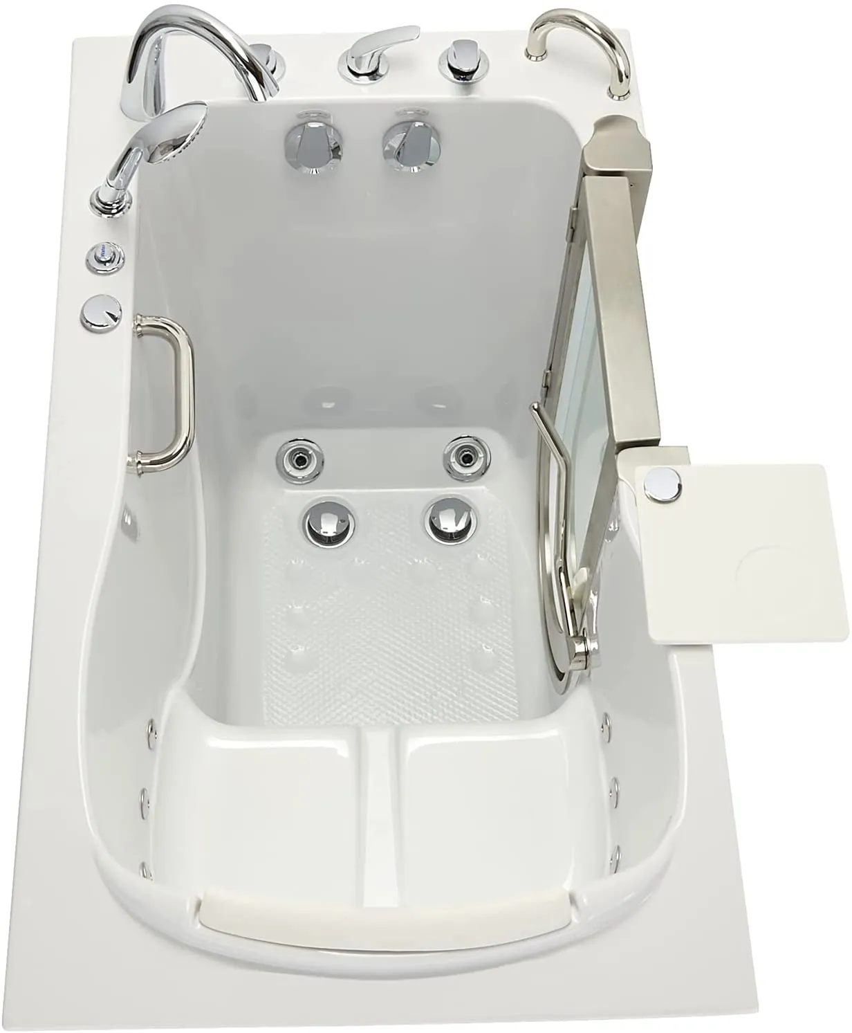 Ella's Bubbles HH3118-HB Royal Hydro Massage Acrylic Walk-In Bathtub with Heated Seat, 32"x 52", White