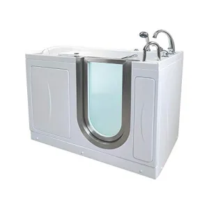 Ella's Bubbles HMH3118-HB Royal Hydro Massage Acrylic Walk-In Bathtub with Heated Seat, 32"x 52", White
