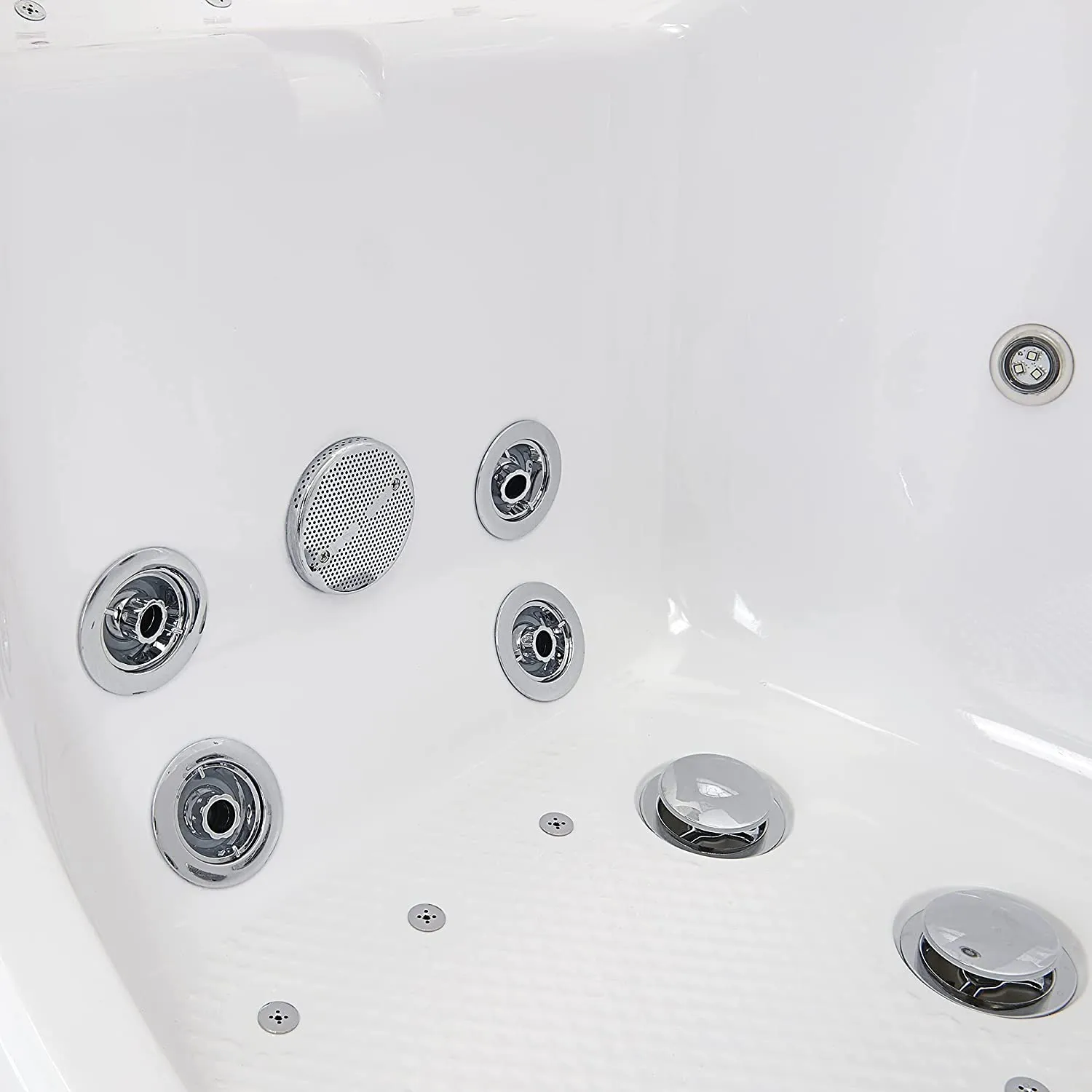 Ella's Bubbles O2SA3260HH-HB-R Tub4Two Hydro Massage Acrylic Walk-In Tub with Heated Seat, Right Outward Swing Door, Ella 5pc. Fast-Fill Faucet, Dual 2" Drains, 32" x 60" x 42", White