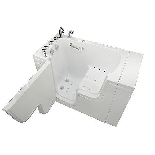 Ella's OLA3052A-L-Hhb Transfer Acrylic L Shape Wheelchair, 29x52x42", White