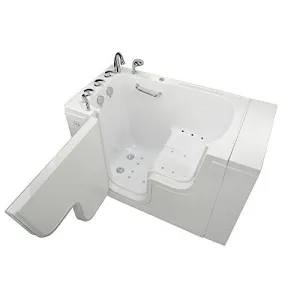 Ella's OLA3052A-L-Hhb Transfer Acrylic L Shape Wheelchair, 29x52x42", White