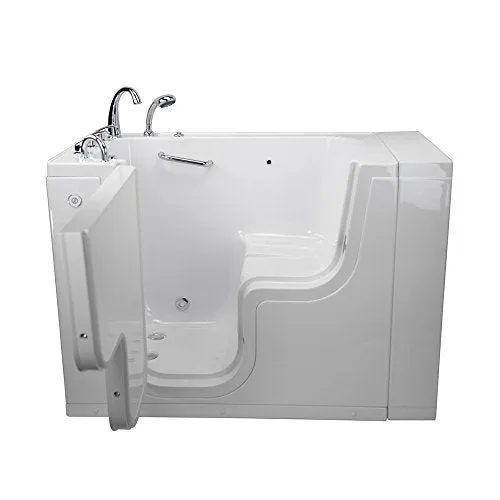 Ella's OLA3052M-L-HB Transfer Acrylic L Shape Wheelchair, 29x52x42", White
