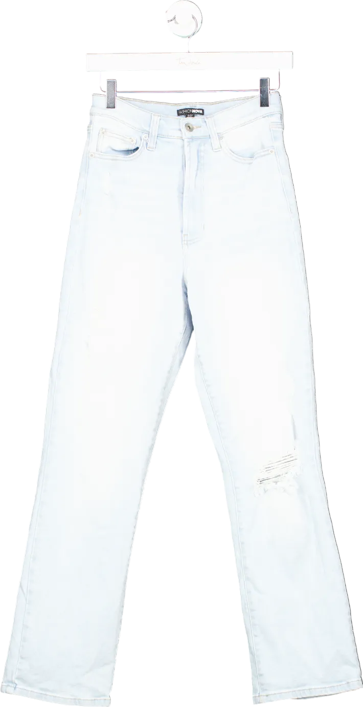 Fashion Nova Vintage Blue Wash High-Waisted Jeans 5/27