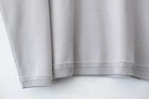 FINAL SALE: Knit Cotton Sweater - Gray Border