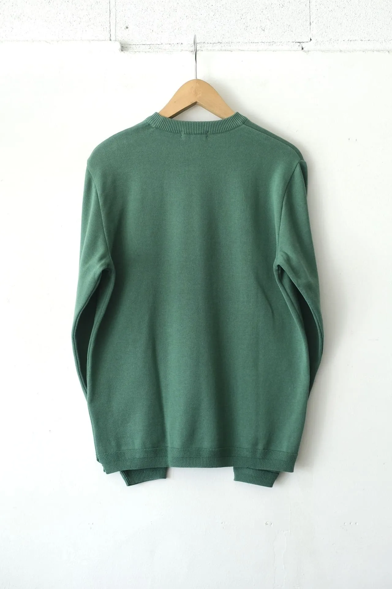 FINAL SALE: Knit Cotton Sweater - Green