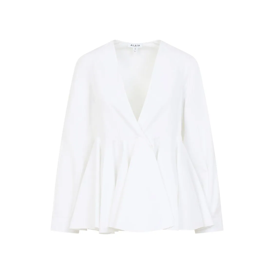 Flare White Cotton Shirt