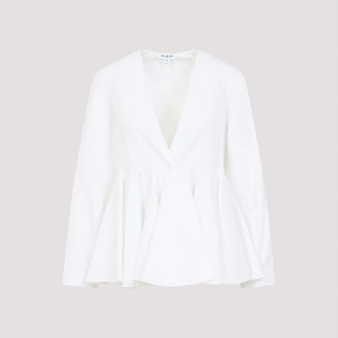 Flare White Cotton Shirt