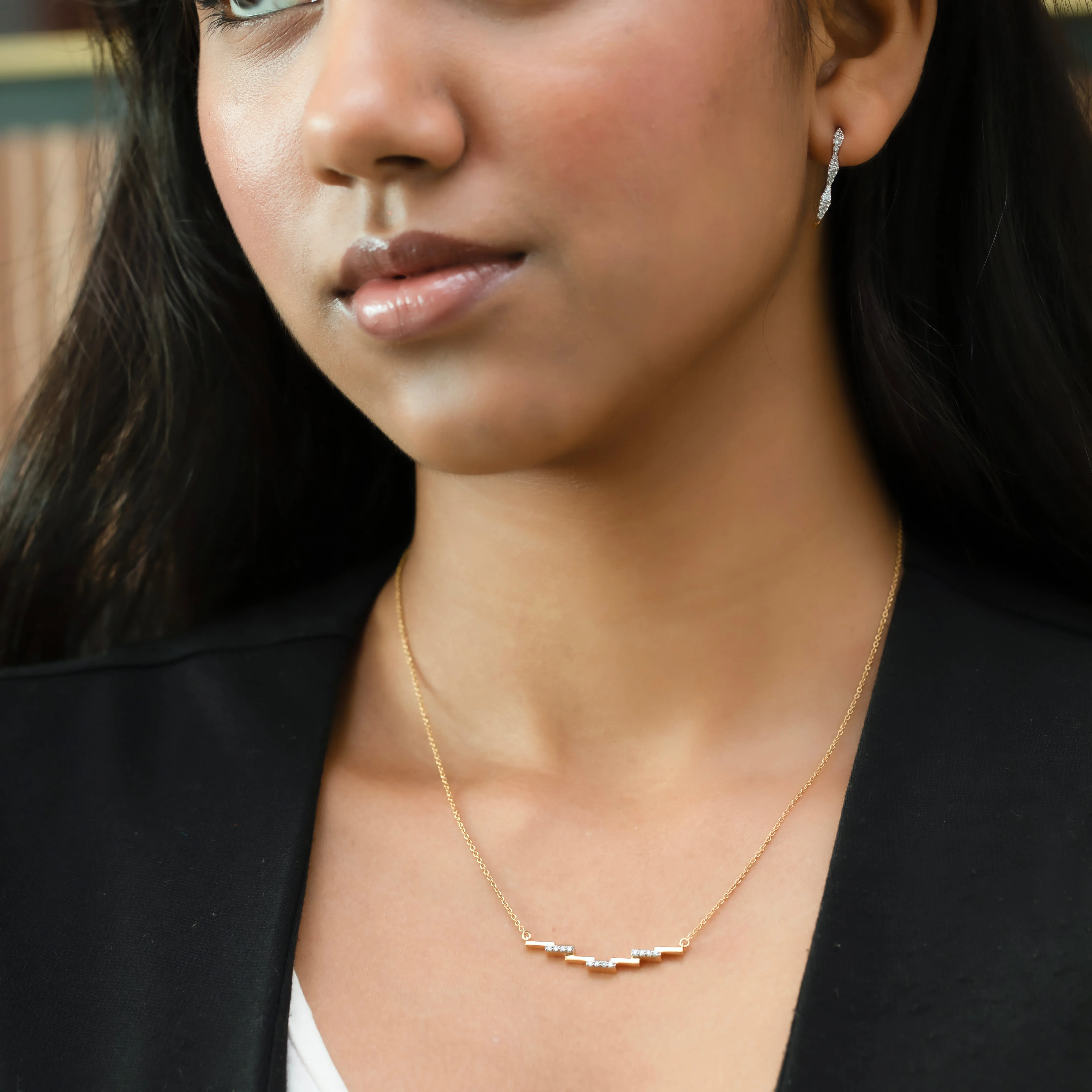 Floating Staircase - Lab Grown Diamond Necklace