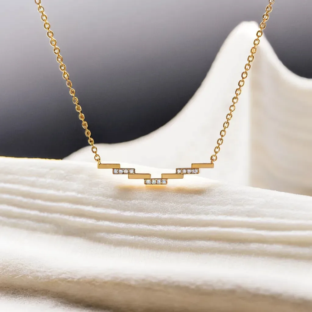 Floating Staircase - Lab Grown Diamond Necklace
