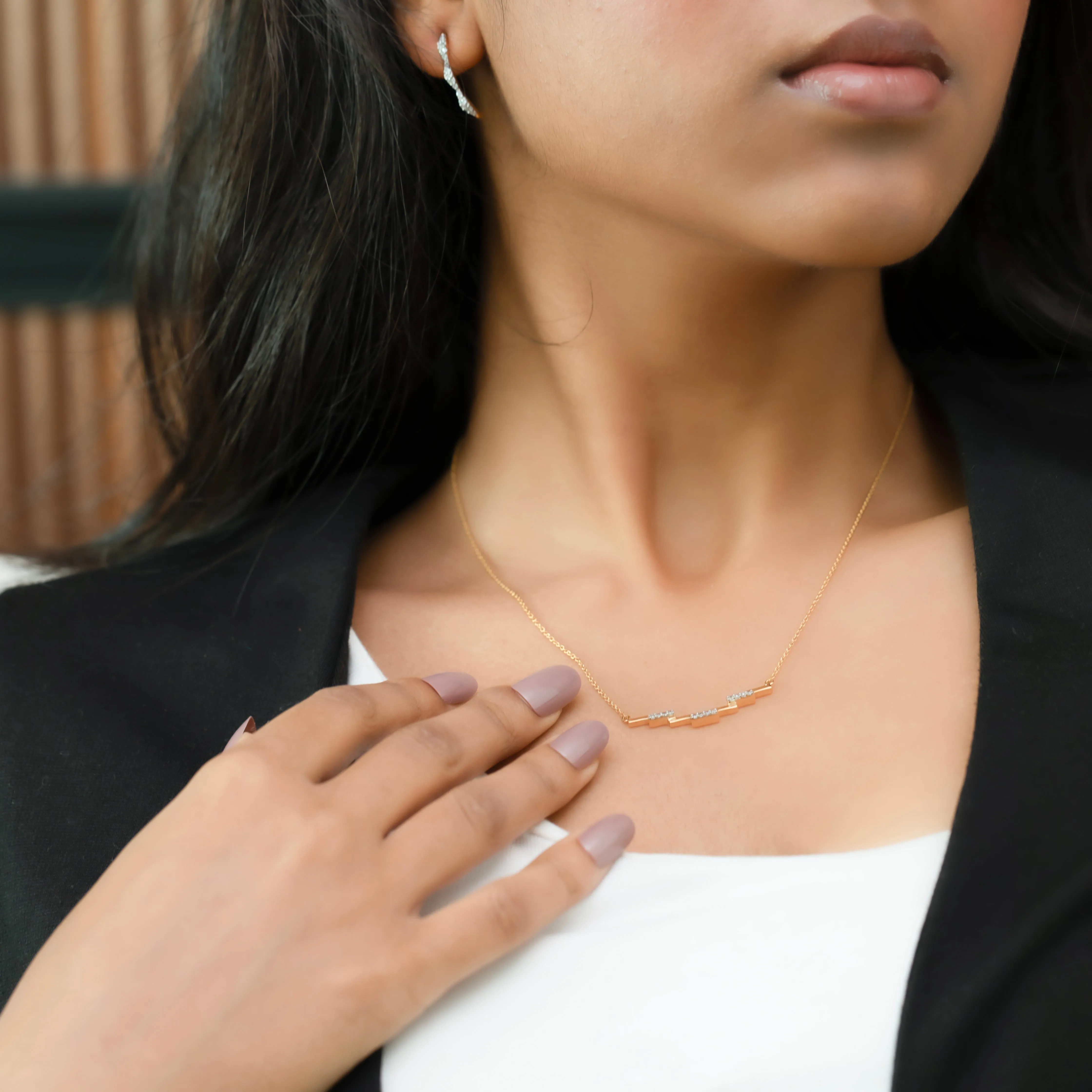 Floating Staircase - Lab Grown Diamond Necklace