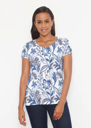 Floral Buds (8015) ~ Short Sleeve Scoop Shirt