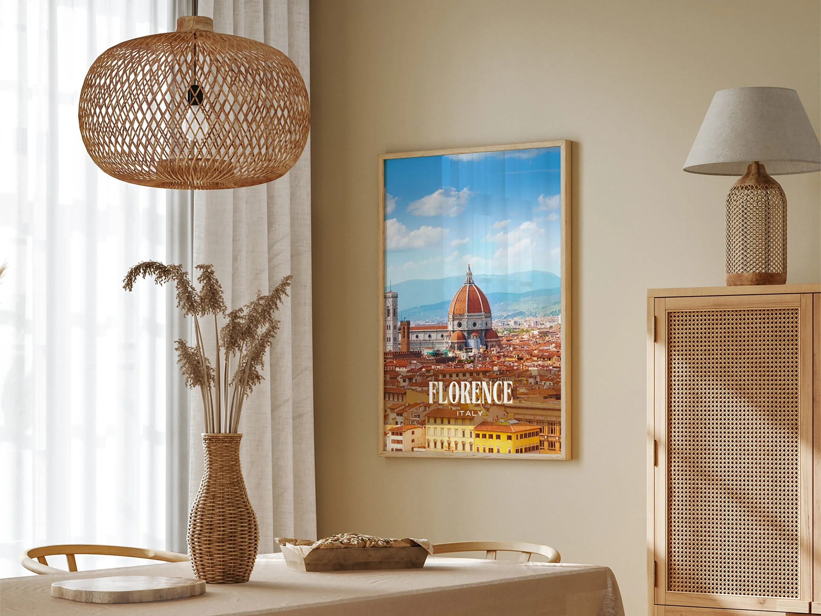 Florence Retro Wall Art, Italy