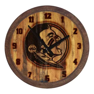 Florida State Seminoles: Branded "Faux" Barrel Top Wall Clock