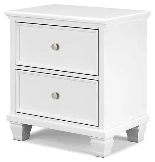Fortman King Panel Bed with Mirrored Dresser, Chest and Nightstand