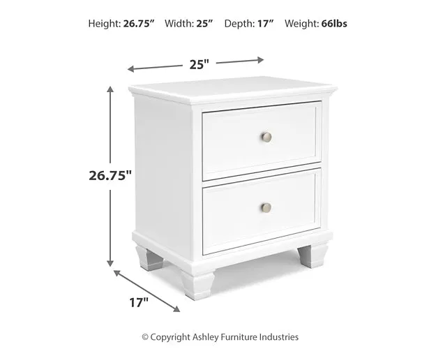 Fortman King Panel Bed with Mirrored Dresser, Chest and Nightstand