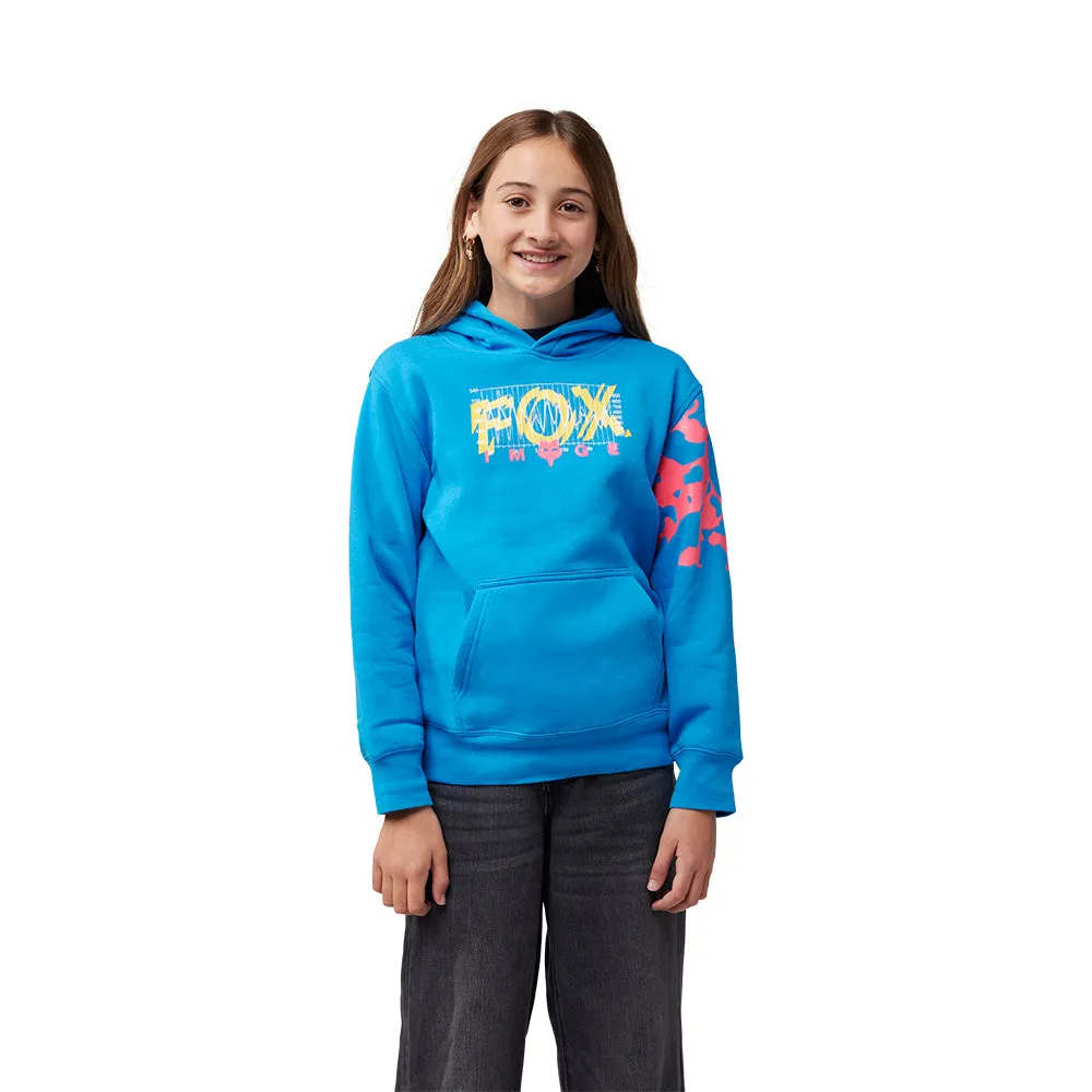 FOX YOUTH ENERGY FLEECE PULLOVER HOODY [TRUE BLUE]
