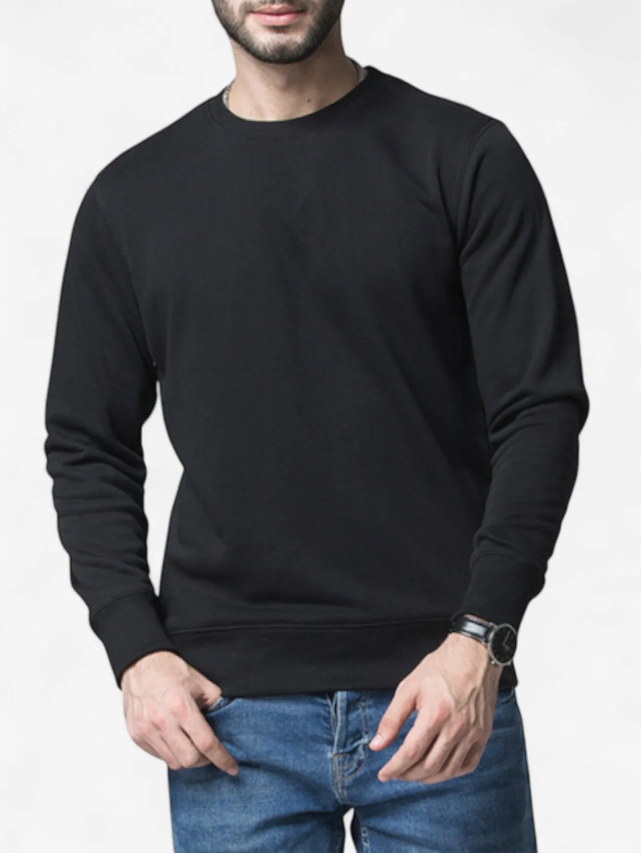 Foxes | Men’s Classic Casual Long Sleeve Crewneck Sweater