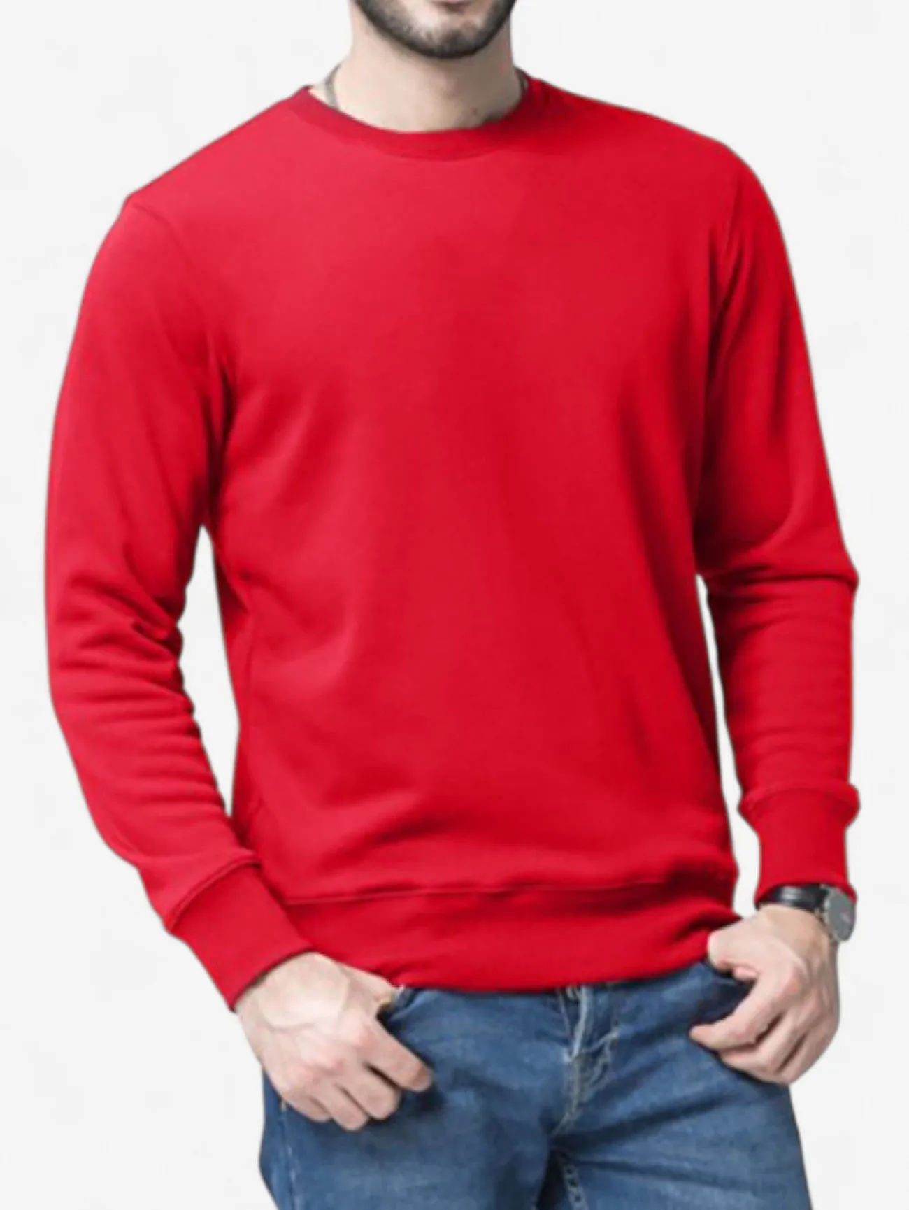 Foxes | Men’s Classic Casual Long Sleeve Crewneck Sweater