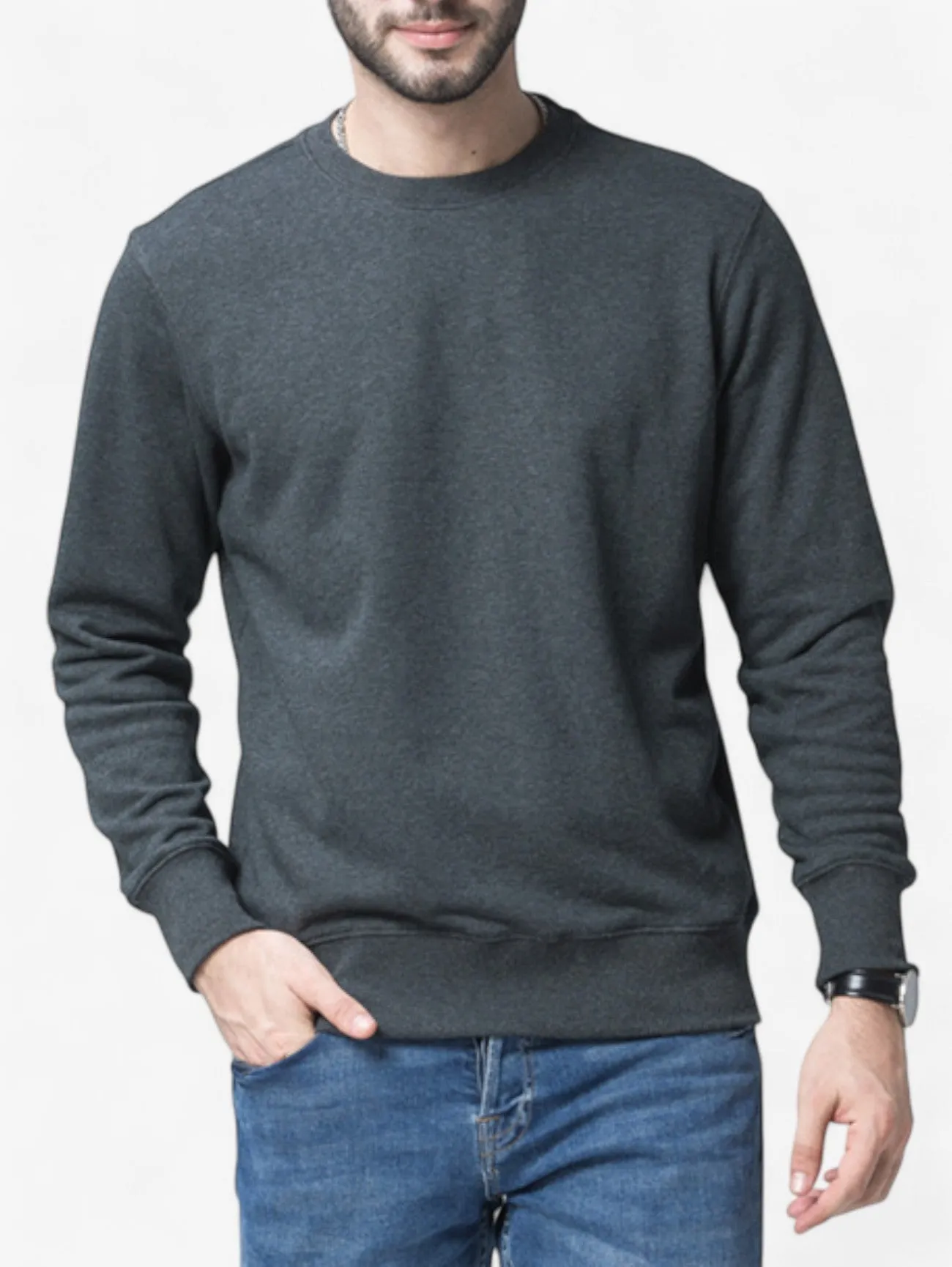 Foxes | Men’s Classic Casual Long Sleeve Crewneck Sweater